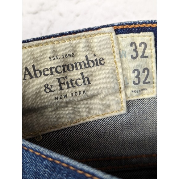 ABERCROMBIE & FITCH Distressed Destroyed Classic Straight Leg Jean 32 x 32 - Picture 7 of 10